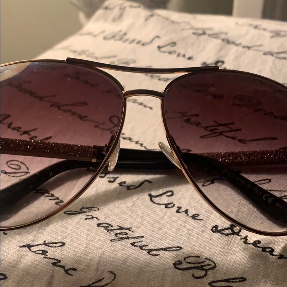 Jimmy Choo Glitter Aviators